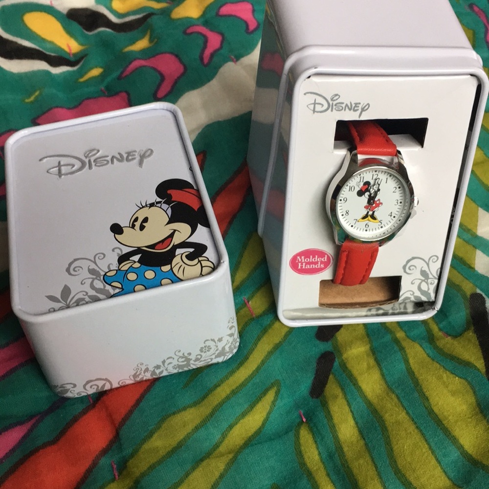 Disney Minnie wristwatch, ladies, red band